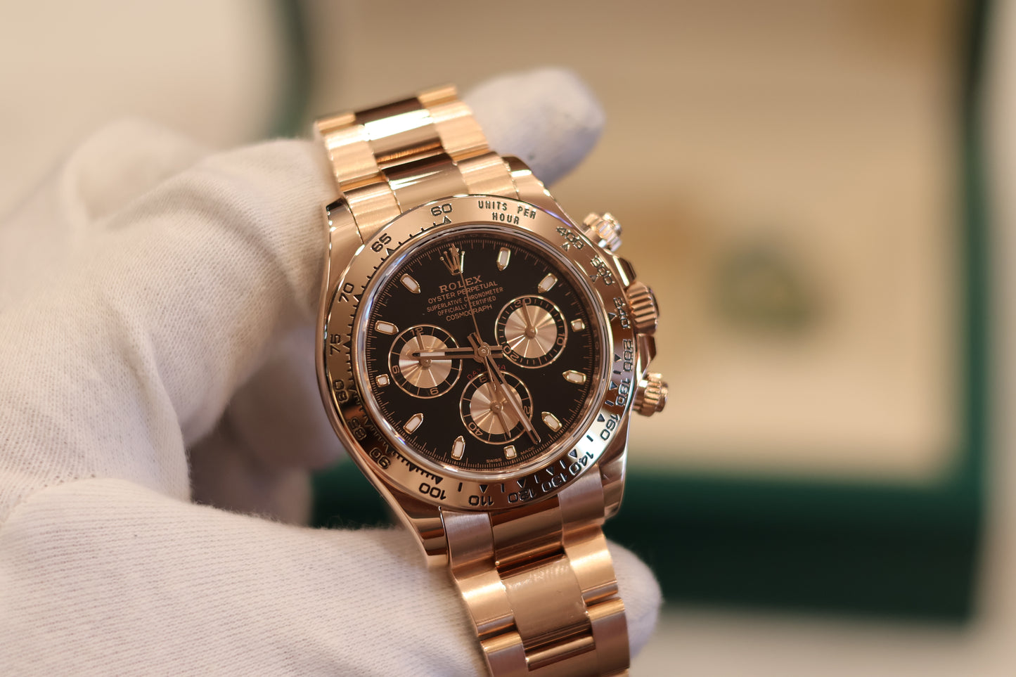 Rolex Daytona Rose Gold Black dial 116505