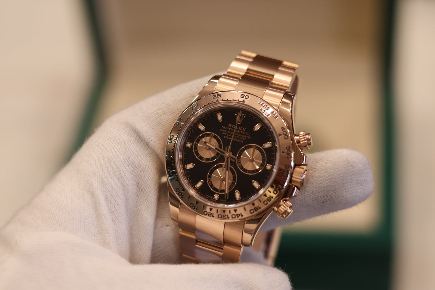 Rolex Daytona Rose Gold Black dial 116505