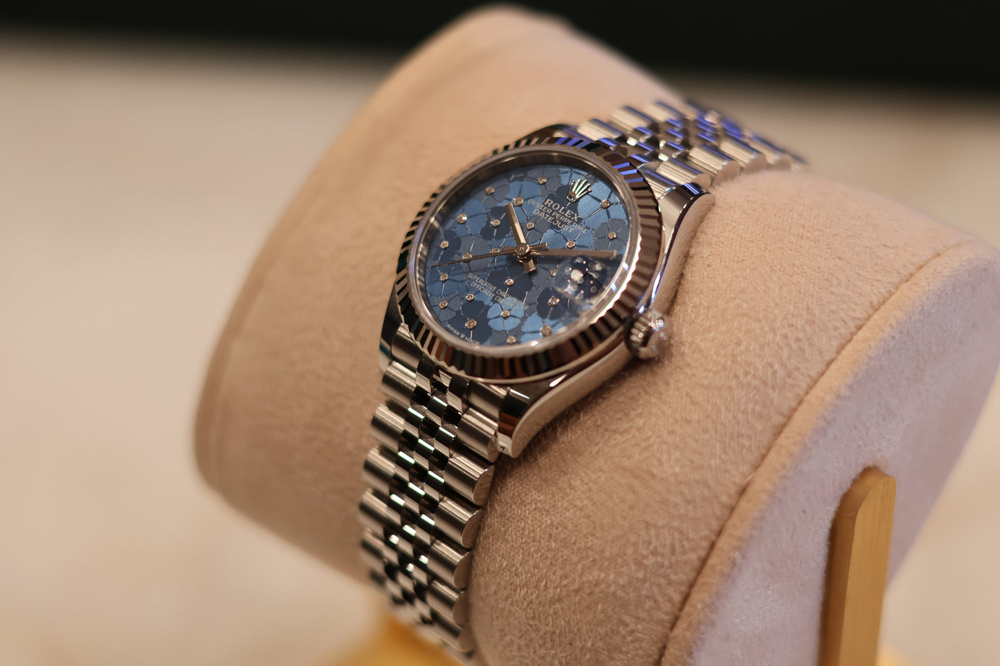 Rolex Datejust 31 Blue Floral Diamond Dial 278274 - Unworn