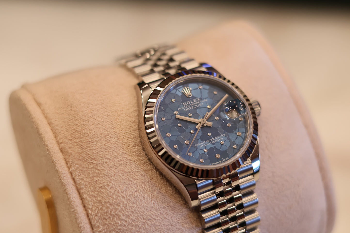 Rolex Datejust 31 Blue Floral Diamond Dial 278274 - Unworn