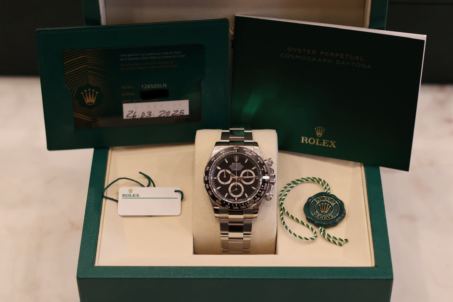 Rolex Daytona Black 126500LN - Unworn