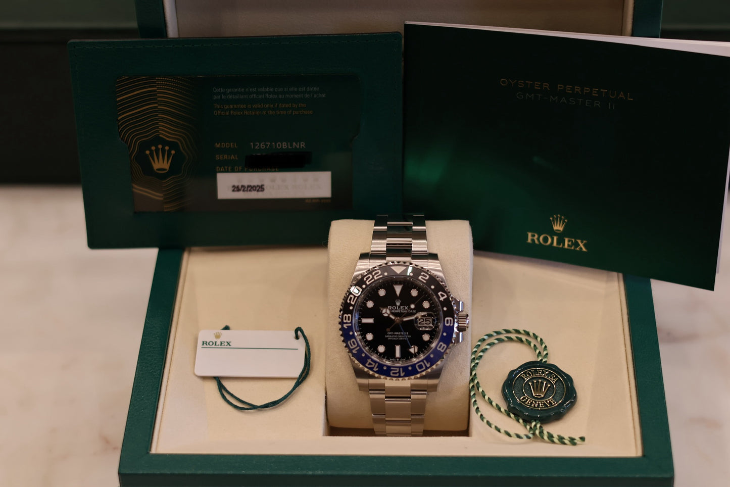 Rolex GMT Master II "Batman" Oyster 126710BLNR - Unworn