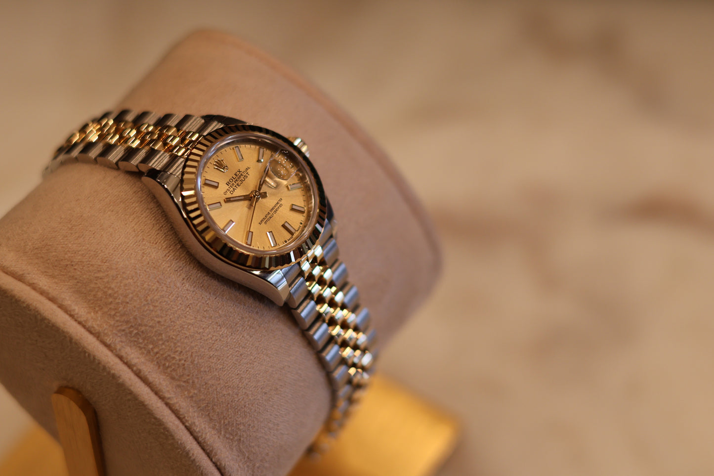 Rolex Ladies Datejust 28 Champagne Dial Jubilee bracelet - Unworn