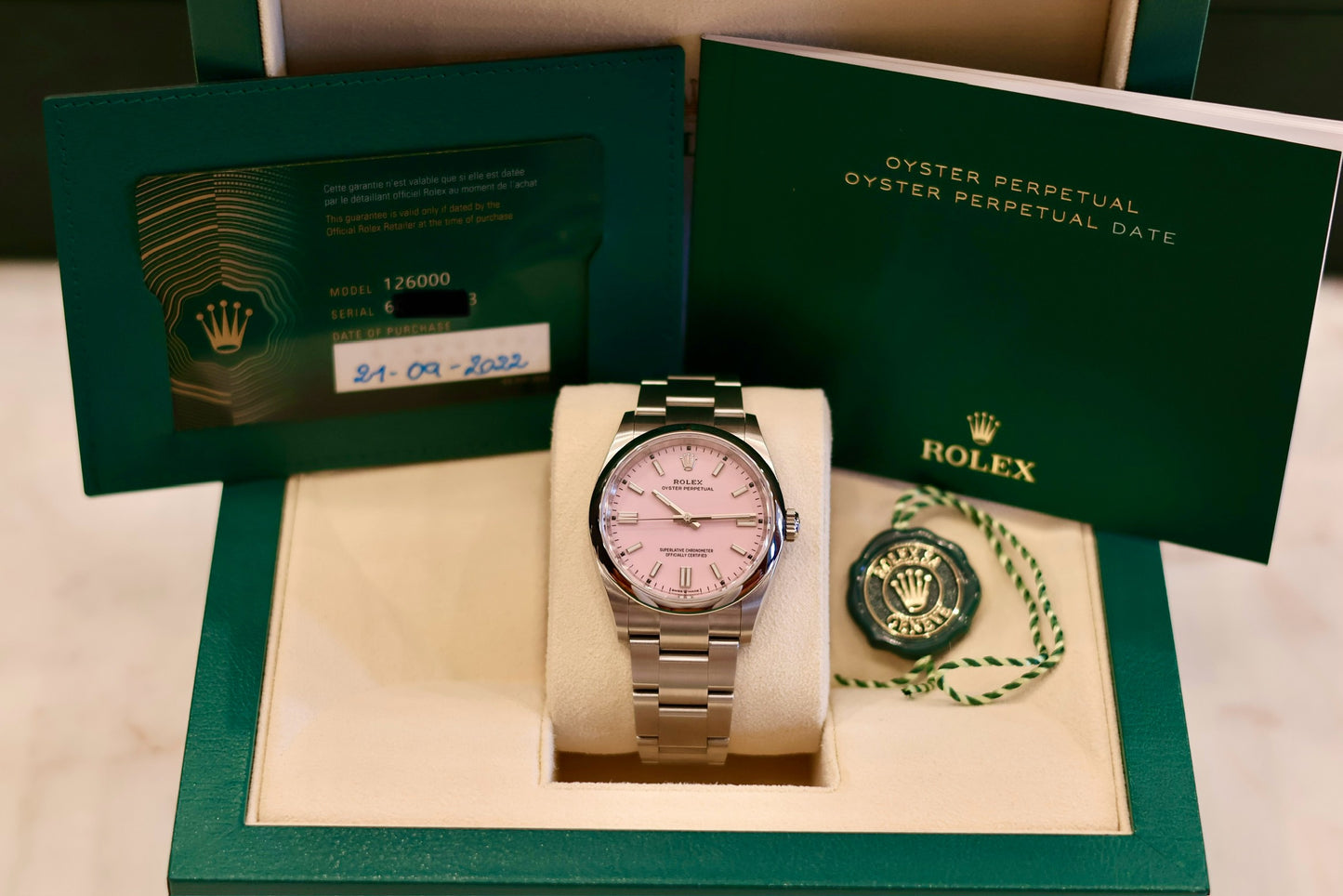 Rolex Oyster Perpetual 36 Candy Pink 126000
