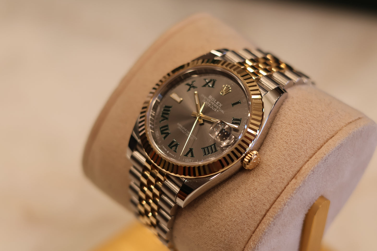 Rolex Datejust 41 Wimbeldon Two Tone Yellow Gold 126333