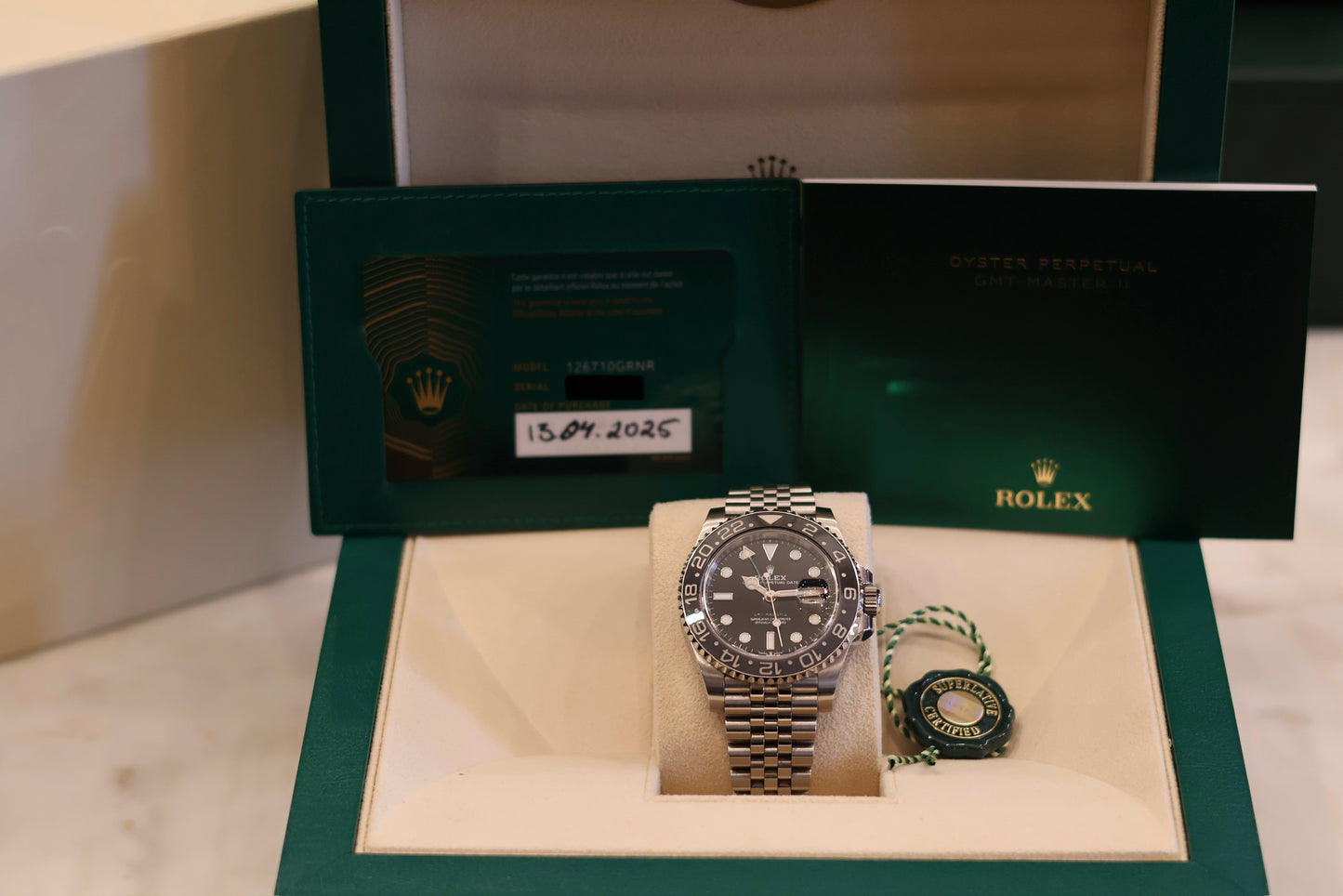 Rolex GMT Master II "Bruce Wayne" Jubilee 126710GRNR