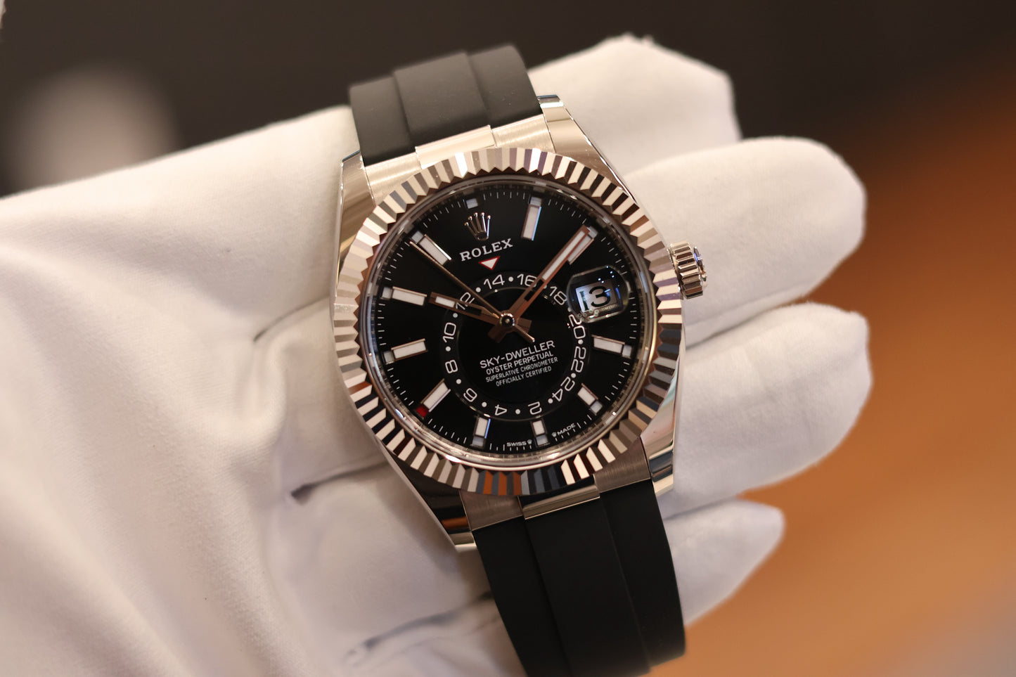 Rolex Sky Dweller Oysterflex White Gold Black dial 336933 - 2026