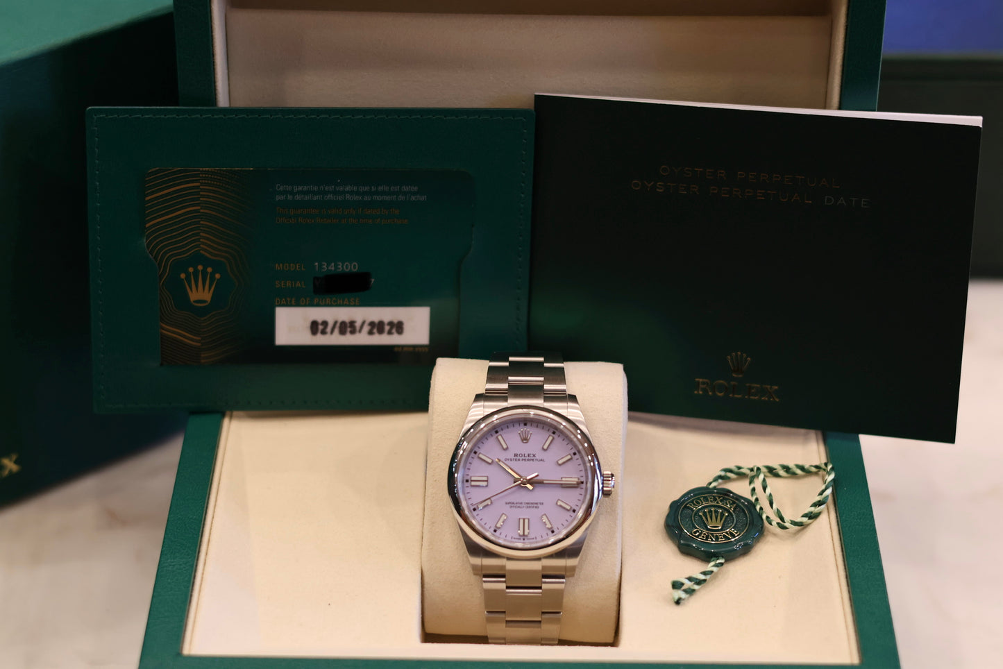 Rolex Oyster Perpetual 41 Lavender 134300 - 2026