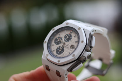 Audemars Piguet Royal Oak Offshore White Ceramic 26402CB Rare