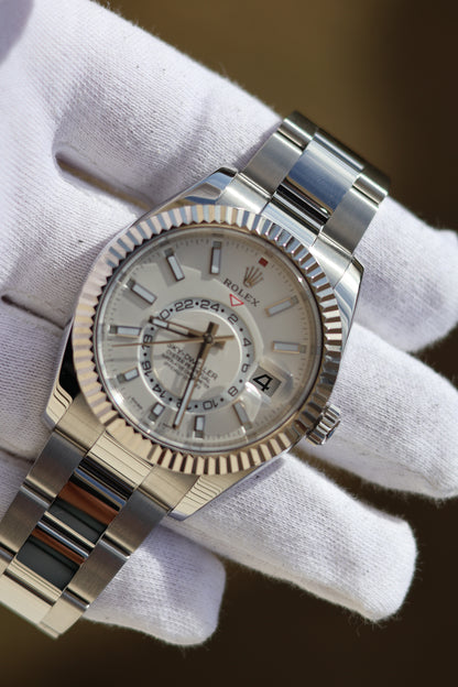 Rolex Sky Dweller White Index Dial 326934