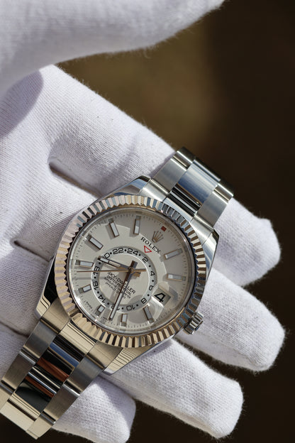 Rolex Sky Dweller White Index Dial 326934