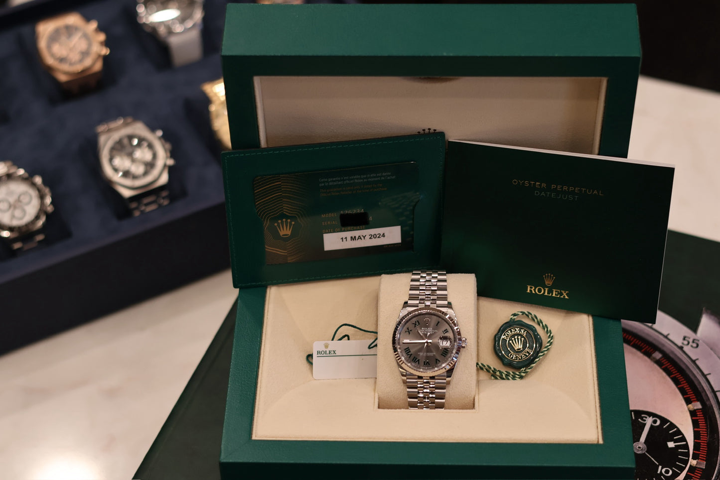 Rolex Datejust 36 Wimbeldon Jubilee Fluted 126234
