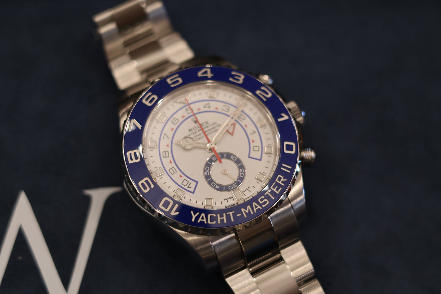 Rolex Yacht Master II 116680 Mercedes hands