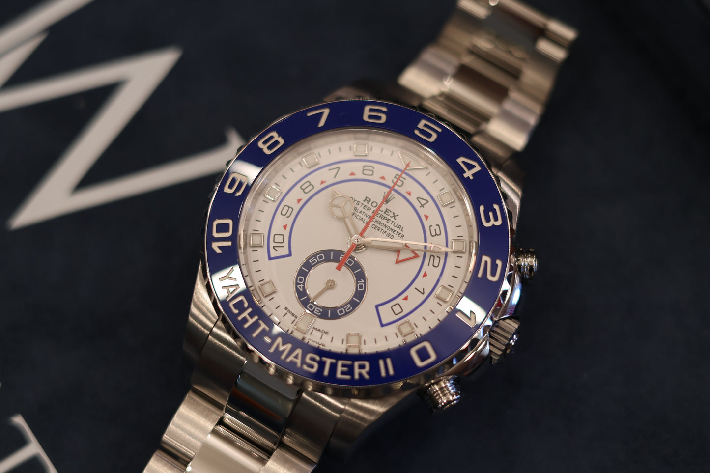 Rolex Yacht Master II 116680 Mercedes hands