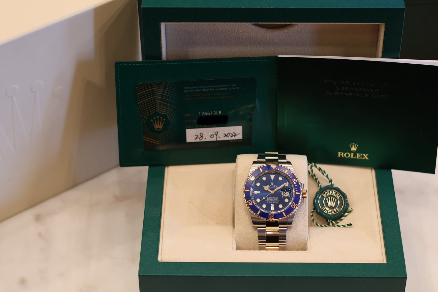 Rolex Submariner Date 41 Two-Tone Blue Dial 126613LB