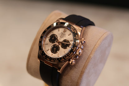 Rolex Daytona Oysterflex Rose Gold Sundust dial 126515LN - Unworn