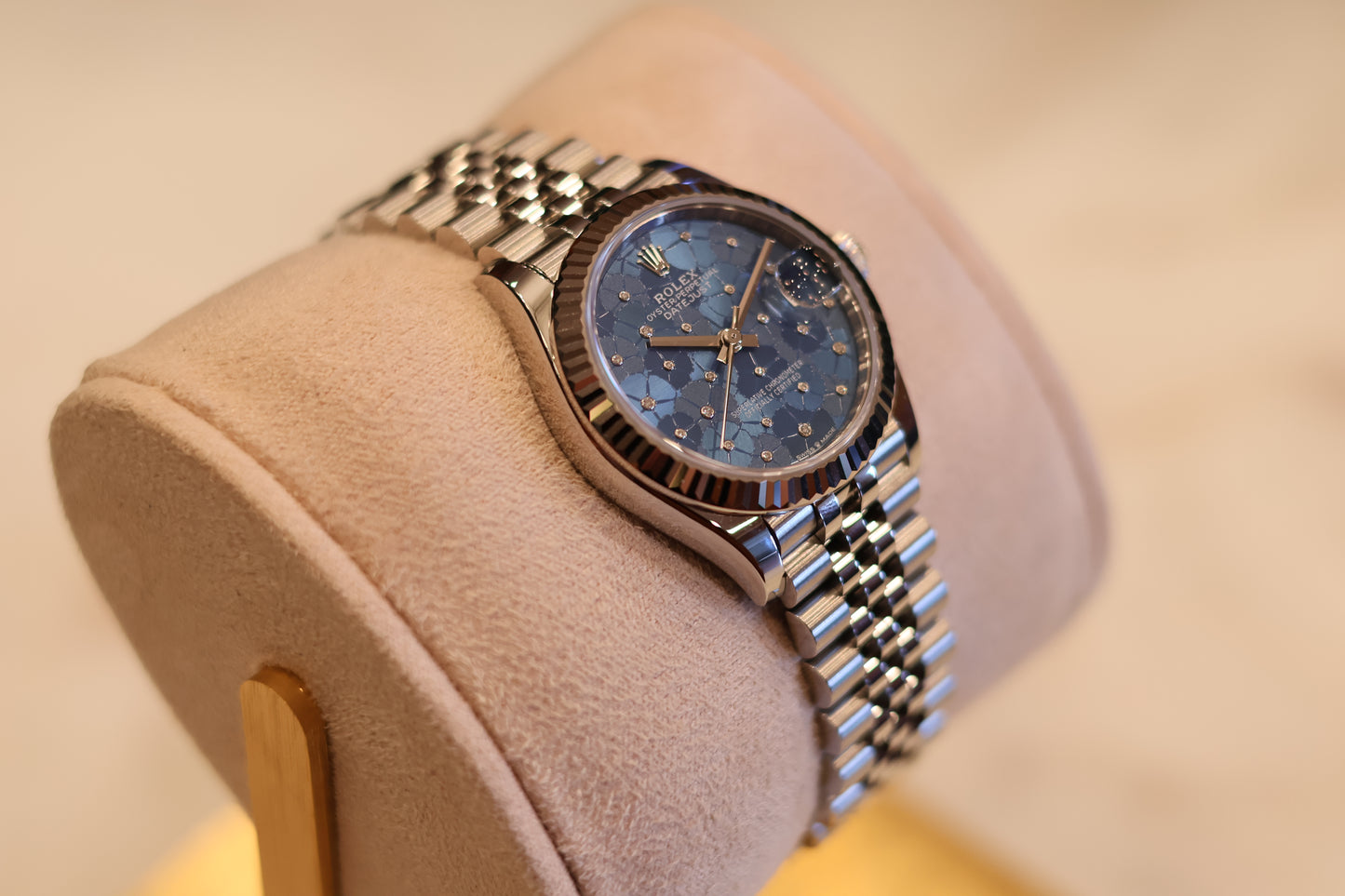 Rolex Datejust 31 Blue Floral Diamond Dial 278274 - Unworn