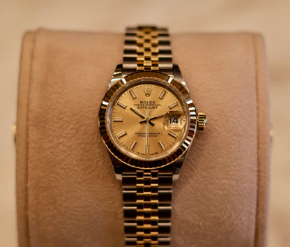 Rolex Ladies Datejust 28 Champagne Dial Jubilee bracelet - Unworn