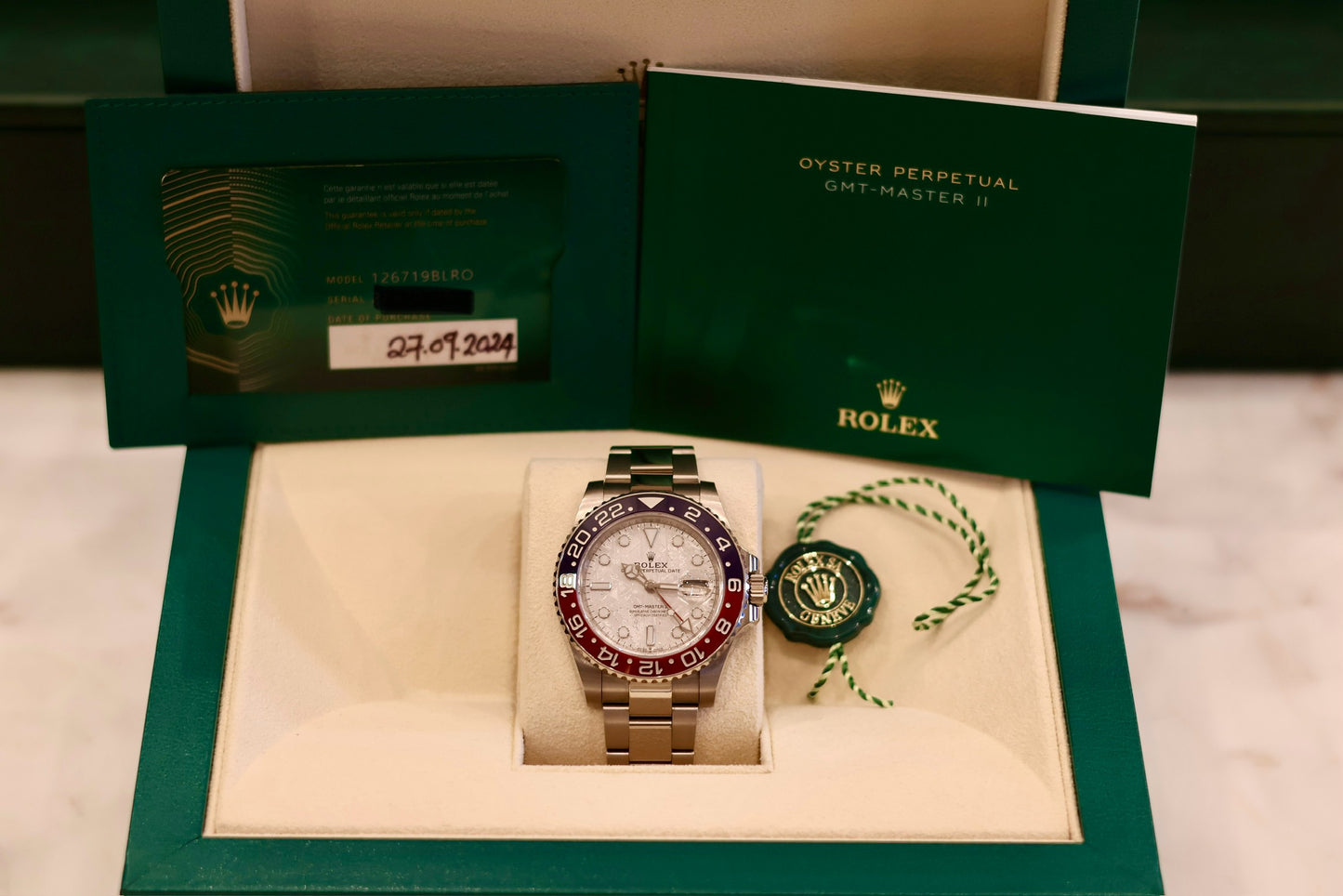 Rolex GMT Master II Meteorite Dial 126719BLRO