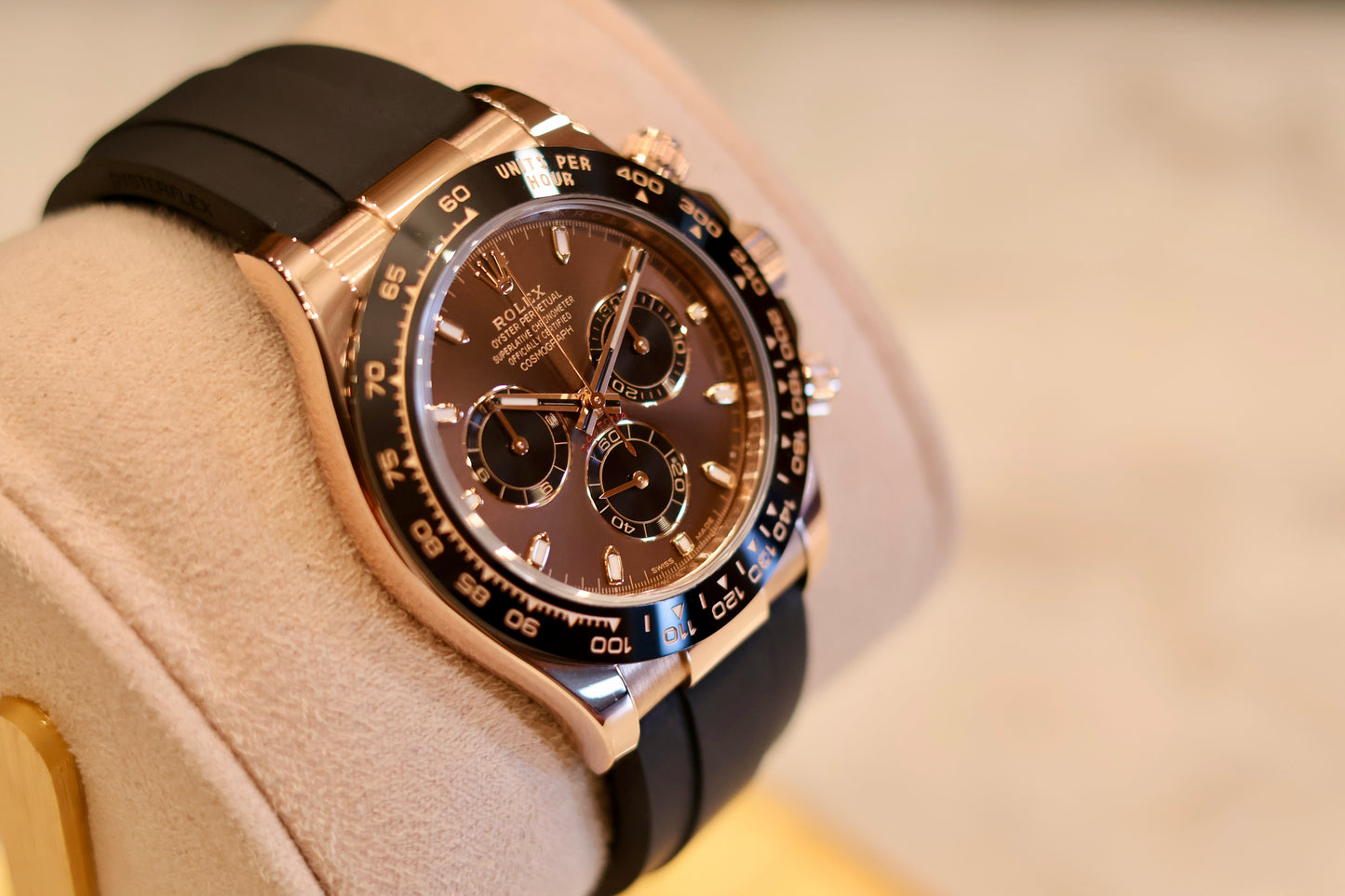 Rolex Daytona Oysterflex Rose gold Chocolate dial 116515LN