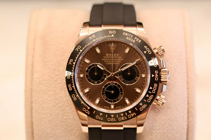 Rolex Daytona Oysterflex Rose gold Chocolate dial 116515LN