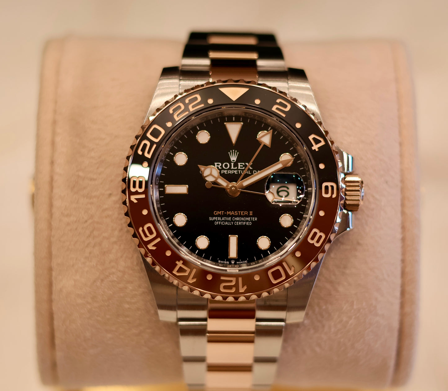 Rolex GMT Master II "Rootbeer" Two Tone Rose gold 126711CHNR