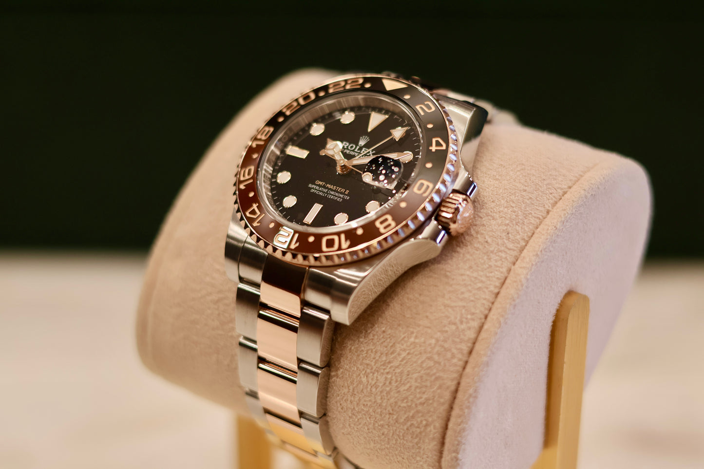 Rolex GMT Master II "Rootbeer" Two Tone Rose gold 126711CHNR