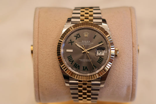 Rolex Datejust 41 Wimbeldon Two Tone Yellow Gold 126333