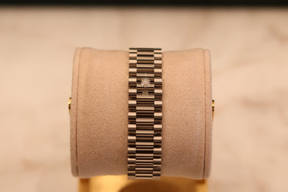 Rolex Day - Date 40 White Gold Meteorite Dial Baguette Diamonds 228239