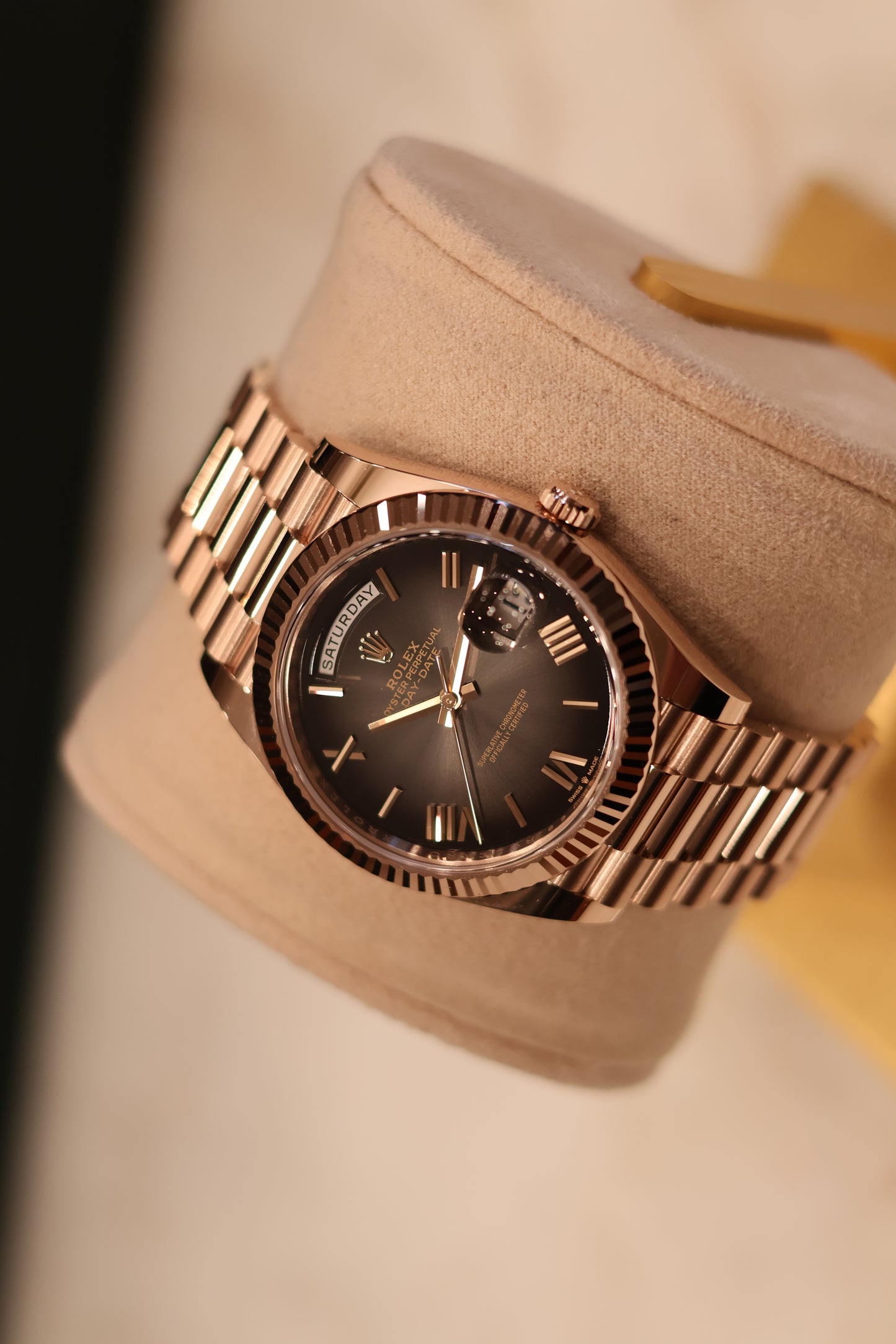 Rolex Day - Date 40 Rose Gold Ombre dial Unworn 228235