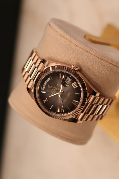 Rolex Day - Date 40 Rose Gold Ombre dial Unworn 228235