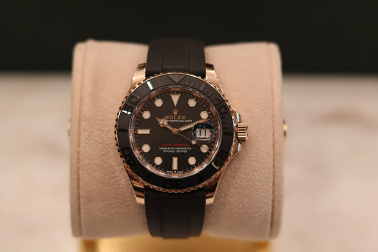 Rolex Yacht Master 40 Rose Gold Oysterflex 126655