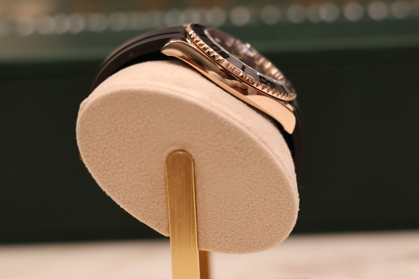 Rolex Yacht Master 40 Rose Gold Oysterflex 126655