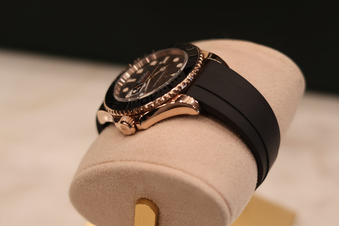 Rolex Yacht Master 40 Rose Gold Oysterflex 126655