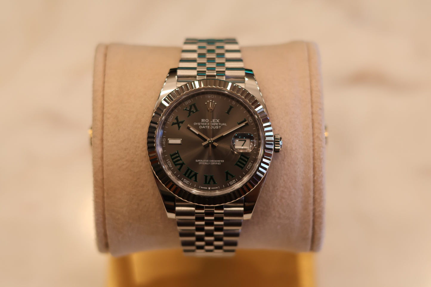 Rolex Datejust 41 Fluted Bezel Jubilee Wimbeldon 126334