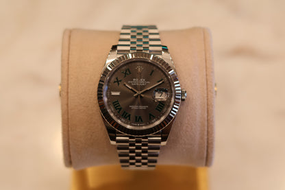 Rolex Datejust 41 Fluted Bezel Jubilee Wimbeldon 126334