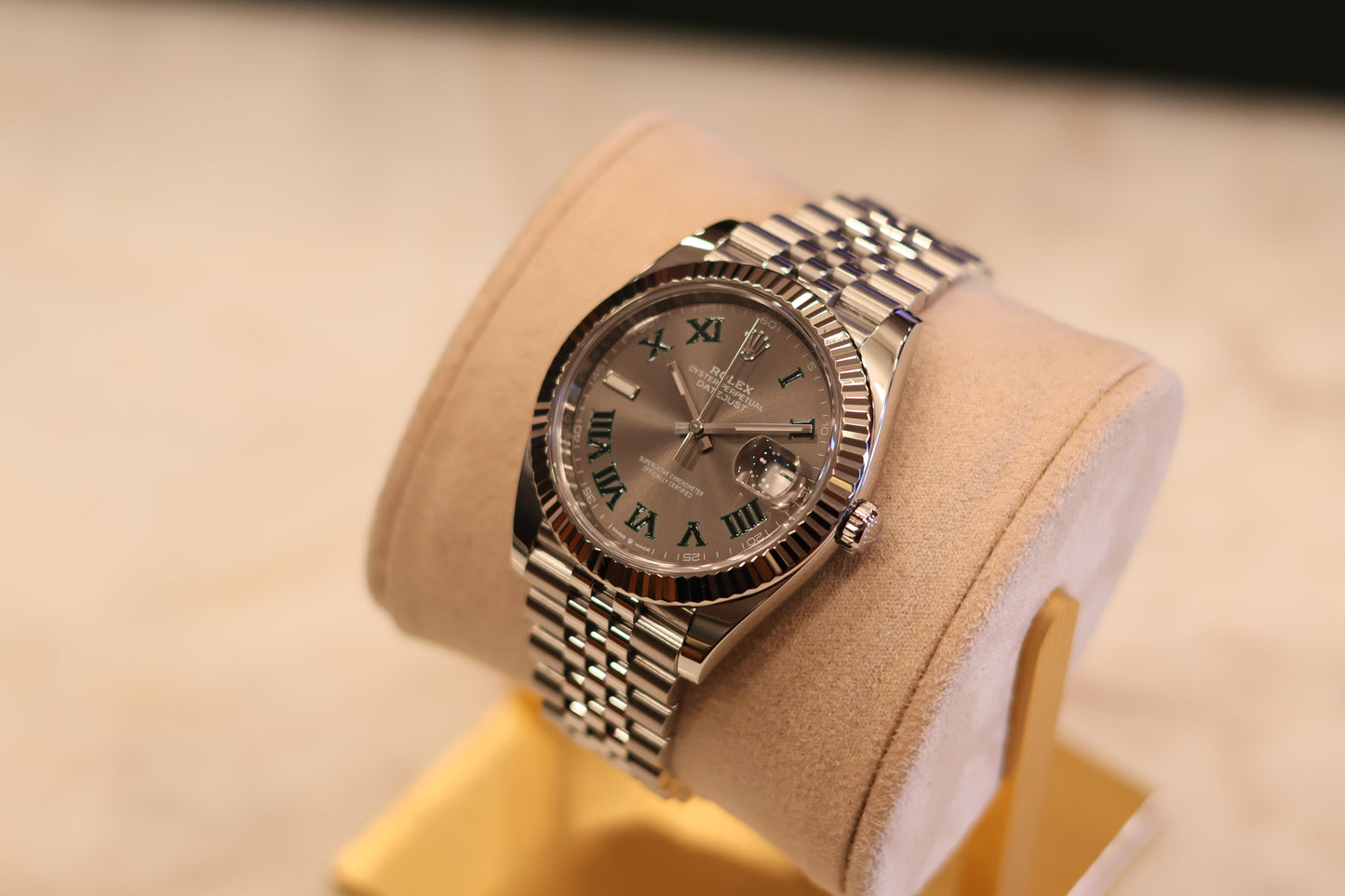 Rolex Datejust 41 Fluted Bezel Jubilee Wimbeldon 126334