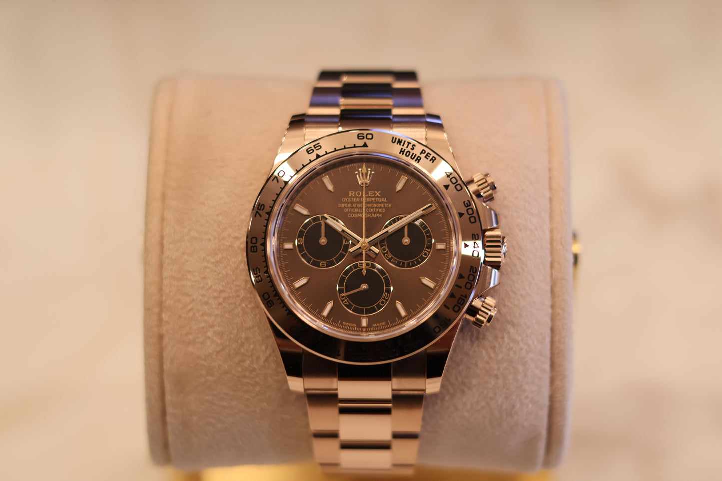 Rolex Daytona Rose Gold Chocolate 126505 Unworn