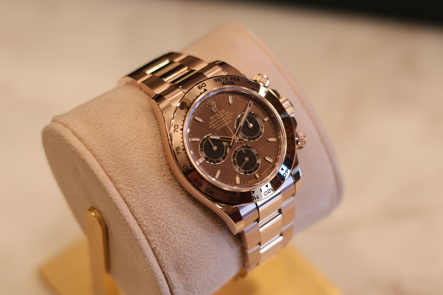 Rolex Daytona Rose Gold Chocolate 126505 Unworn