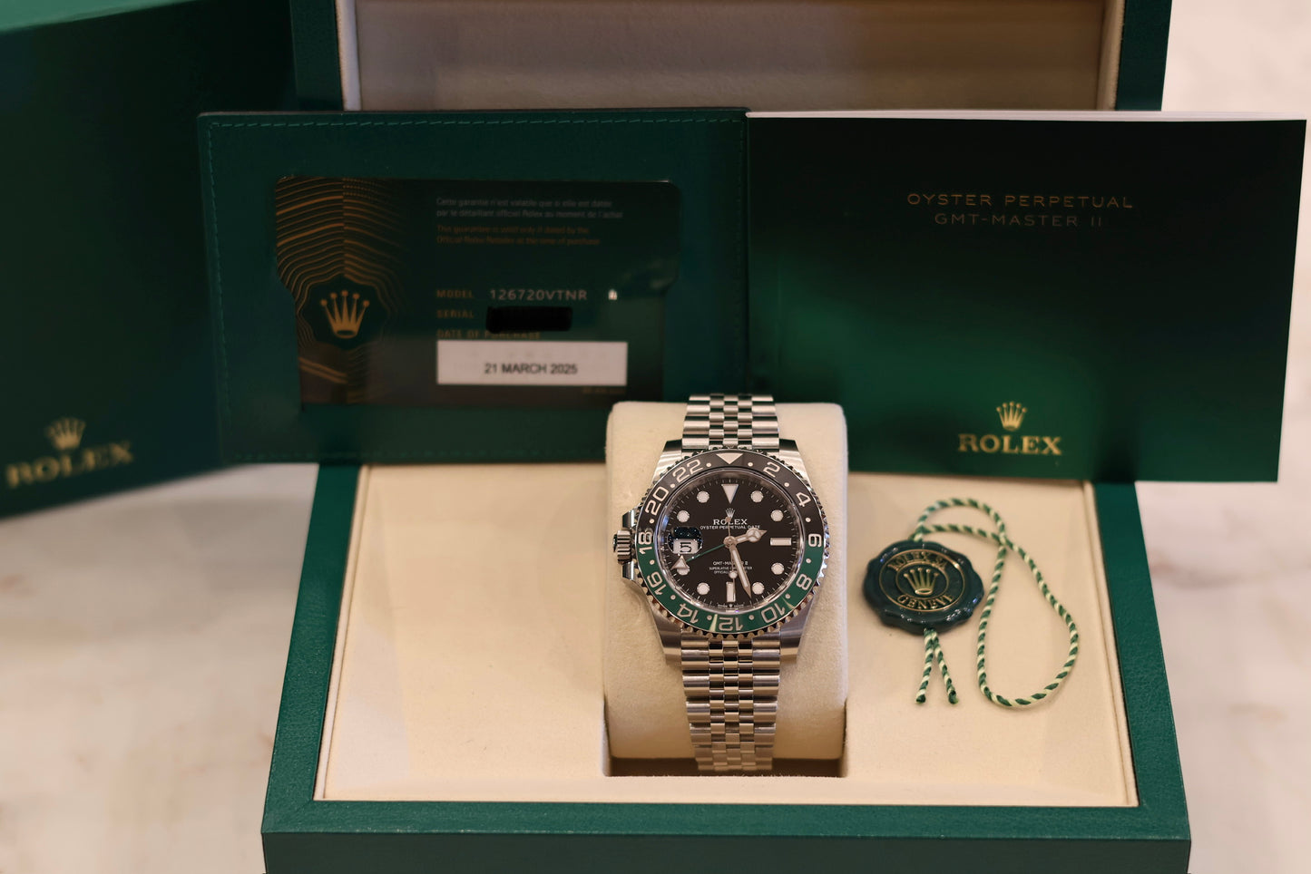 Rolex GMT Master II " Left handed - Sprite" 126720VTNR