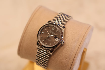 Rolex Datejust 31 Grey Diamond Dial Jubilee 278274