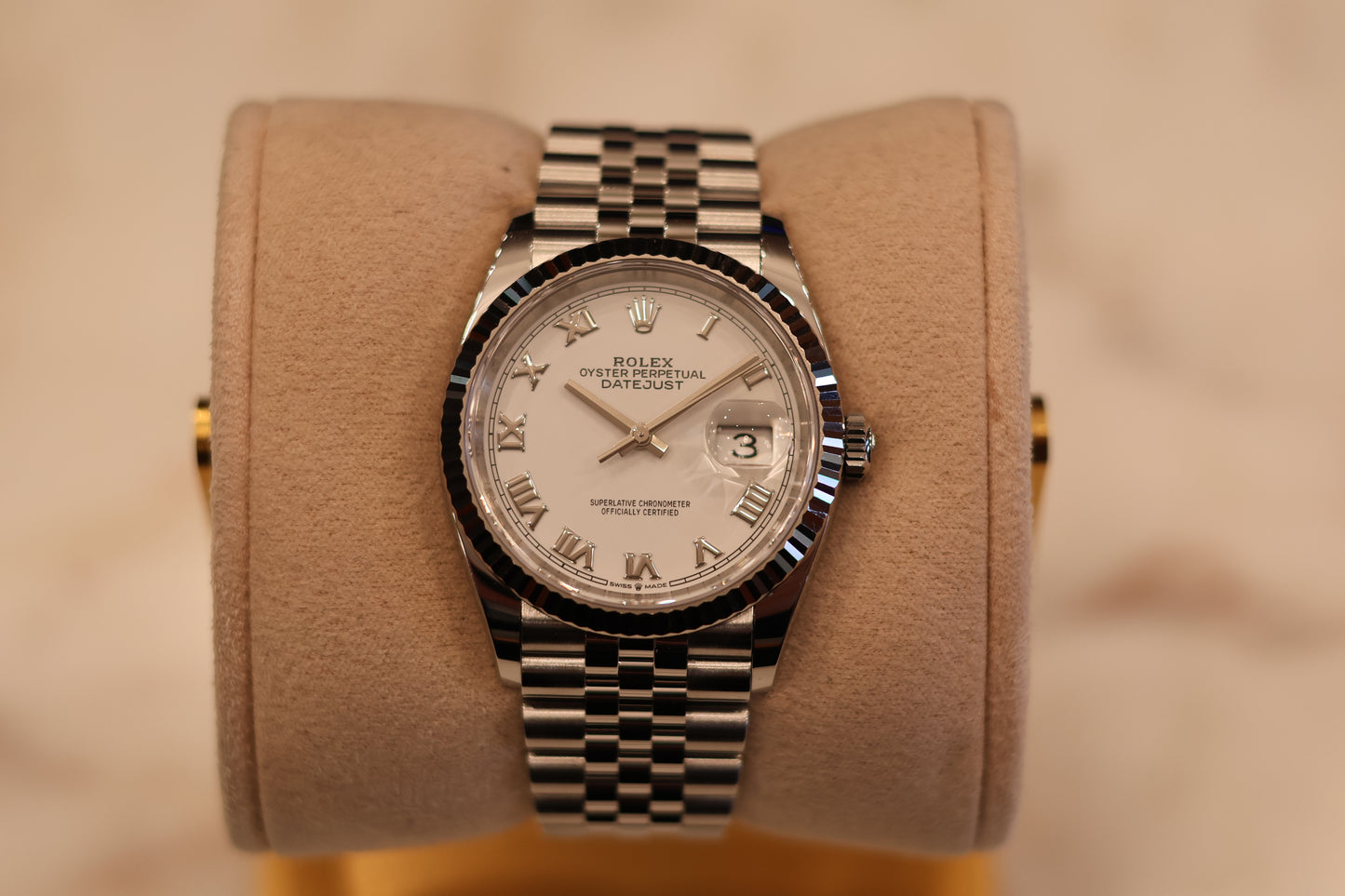 Rolex Datejust 36 Jubilee Bracelet 126234 White Roman Dial
