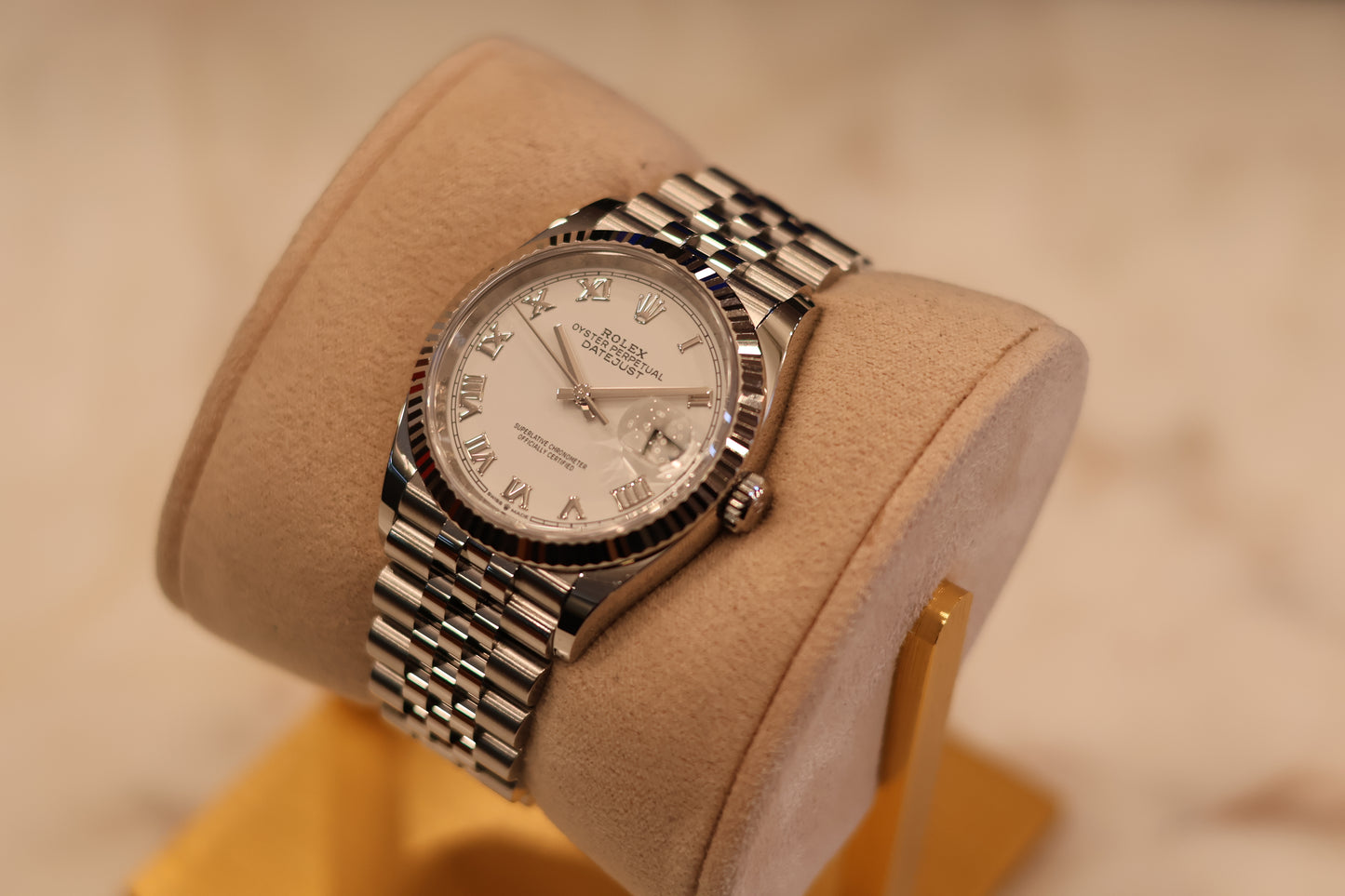 Rolex Datejust 36 Jubilee Bracelet 126234 White Roman Dial