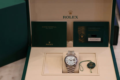 Rolex Day Date 40 Platinum Ice Blue Dial