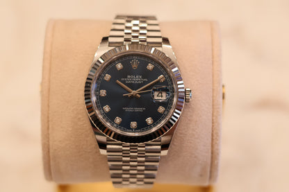 Rolex Datejust 41 Blue Diamond Dial Jubilee 126334