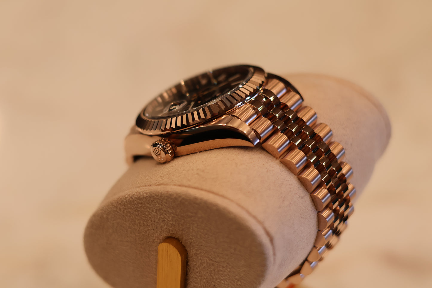 Rolex Sky Dweller Rose Gold Jubilee Chocolate Dial Unworn