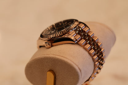 Rolex Sky Dweller Rose Gold Jubilee Chocolate Dial Unworn