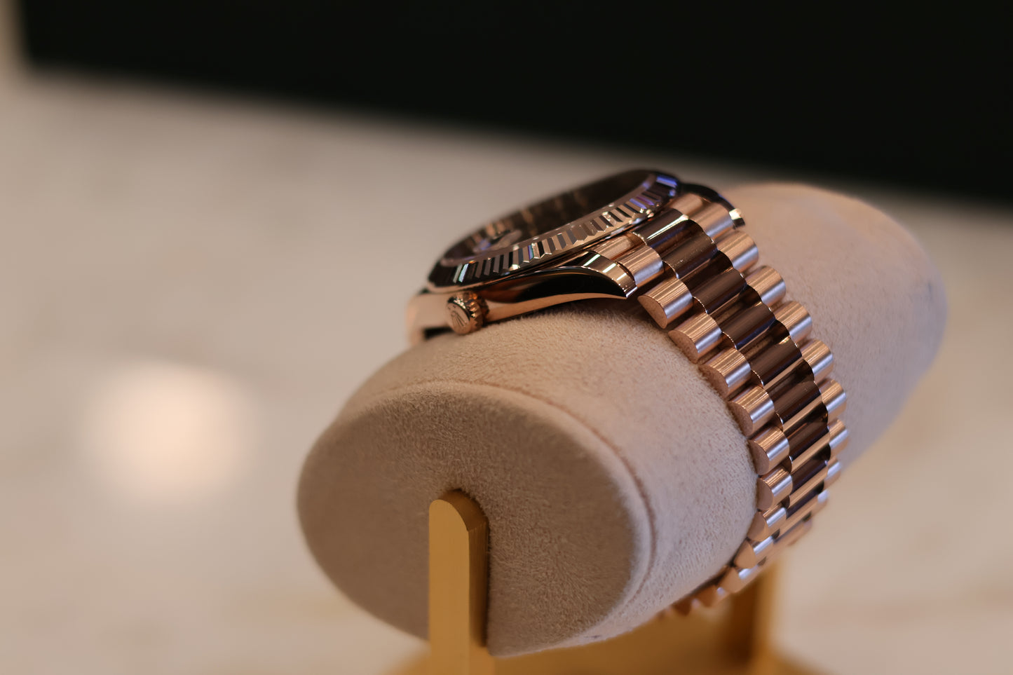Rolex Day-Date 40 Rose Gold Chocolate Dial 228235