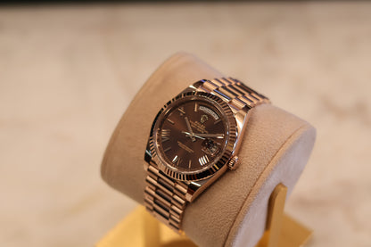 Rolex Day-Date 40 Rose Gold Chocolate Dial 228235