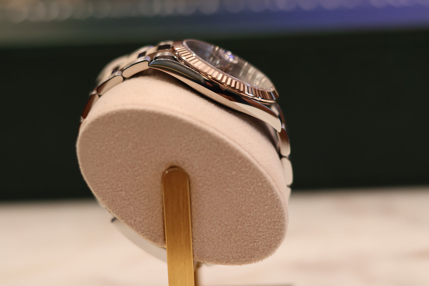 Rolex Datejust 41 Wimbeldon Rose Gold Fluted Bezel 126331
